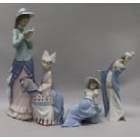 Four Lladro figurines