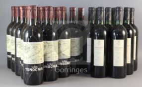 Fifteen bottles of Vina Todonia, Rioja, 1991 (R. Lopez) and eight bottles of Don Balbino Rioja