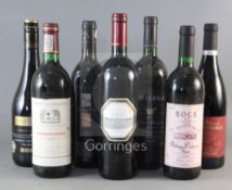 Seven mixed South African reds including Groot Constantia Reserve 1991 and Vergelegen, Mill Race,