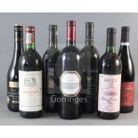 Seven mixed South African reds including Groot Constantia Reserve 1991 and Vergelegen, Mill Race,