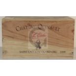 A case of six bottles of Chateau Quinault L'Enclos, St Emilion, 1999.