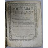 Bible in English, The Holie Bible, [1st edition] in English of Douai Old Testament, vol I only,