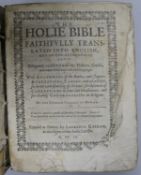 Bible in English, The Holie Bible, [1st edition] in English of Douai Old Testament, vol I only,