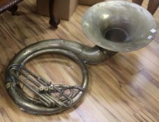 A brass sousaphone The, Martin, Elkhart Ind Height height 129cm