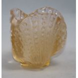 A Lalique St Jaques vase and two books height 11cm