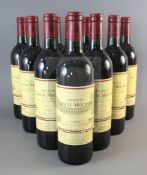 Ten bottles of Chateau Lynch-Moussas, Pauillac, 1996 (Casteja)
