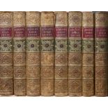 Gibbon, Edward - The History and Decline of the Roman Empire, 8 vols, 8vo, tree calf, with