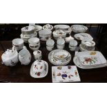 A Royal Worcester Evesham dinner service, a salad bowl and servers and a Carlton ware dish