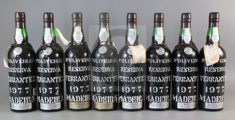 Eight bottles of D'Oliveiras Reserva Terrantez Madeira, 1977.