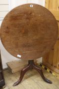 A George III mahogany tripod table W.76cm