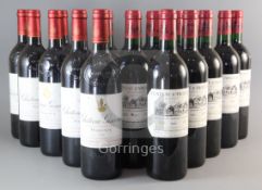 Nine bottles of Chateau Giscours, Margaux, 1999 and 1996 and eleven bottles of Chateau D'Angludet,