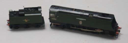 Seven 00-gauge diecast and other locomotives, including Schools Class Harrow 30919, Battle of