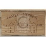 A case of twelve bottles of Chateau Pierbone, 2000.