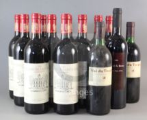 Twelve bottles of Domaine De Sainte-Rose, Cuvee Marilon, 1998 (Vin de pay d'oc) and three other