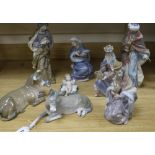 A Lladro nativity scene (8)