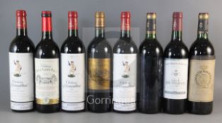 Two bottles of Chateau Gruaud Larose, 1983, three bottles of Chateau Armailhac, Pauillac, 1996,