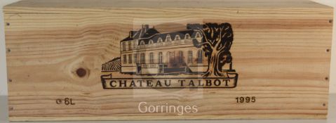 A cased Imperial of Chateau Talbot, St. Julien, 1995.