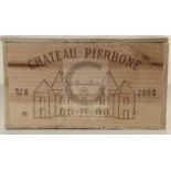 A case of twelve bottles of Chateau Pierbone, 2000.