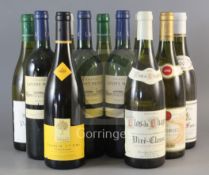 Eleven assorted French white wines including two Pouilly Fume, Les Chantebines, 2002, two bottles of