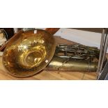 A brass tuba 120cm