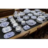 A quantity of Hutschenreuther, Germany, Blue Onion pattern dinner wares, comprising: soup tureen and