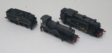 A collection of ten 00-gauge diecast and other model locomotives, including Class BRIT William