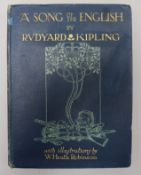 Kipling, Rudyard - A Song of The English, illustrated by W. Heath Robinson, quarto, cloth, spine