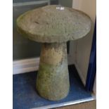 A 19th century limestone staddle stone W. approx. 53cm