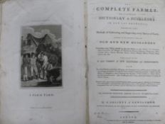 The Complete Farmer: or a General Dictionary of Husbandry, 4th edition, folio, old calf, front board