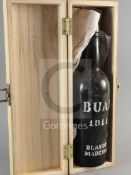 One cased bottle of Blandy's Madeira, Bual, 1911.