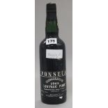 A bottle of Fonseca 1965 Vintage Port