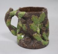 A Rye pottery acorn pattern jug, late 19th century height 14cm