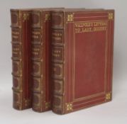 Walpole, Horace - 4th Earl of Oxford - Letters to the Countess of Ossory, 3 vols, 8vo,