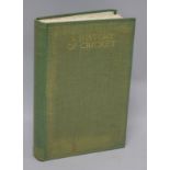 Altham, H.S. - A History of Cricket, quarto, cloth, London 1926