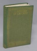 Altham, H.S. - A History of Cricket, quarto, cloth, London 1926