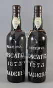 Two bottles of Moscatel Reserva Madeira, 1875.