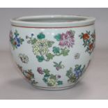 A Chinese famille rose goldfish bowl height 13.5cm