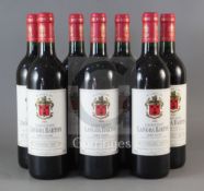 Seven bottles of Chateau Langoa Barton, St. Julien, 1989