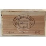 A case of twelve bottles of Chateau Haut Batailley, Pauillac, Medoc, 2002.