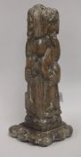 A medieval style wood figure height 28cm