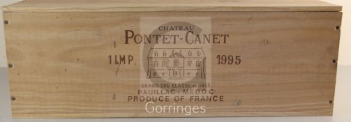 A cased Imperial of Chateau Pontet Canet, Pauillac, Medoc, 1995.