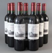 Nine bottles of La Petite Eglise, Pomerol, 1999