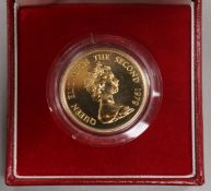 A Royal Mint Hong Kong 22ct gold Lunar Year $1000 coin, Year of the Goat, 1979, in sealed