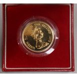 A Royal Mint Hong Kong 22ct gold Lunar Year $1000 coin, Year of the Goat, 1979, in sealed