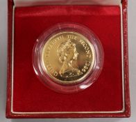 A Royal Mint Hong Kong 22ct gold Lunar Year $1000 coin, Year of the Tiger, 1986, in sealed