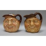 Two Doulton character jugs H.18cm.