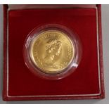 A Royal Mint Hong Kong 22ct gold Lunar Year $1000 coin, Year of the Monkey, 1980, in sealed