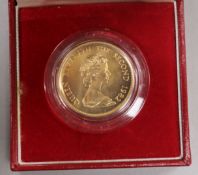 A Royal Mint Hong Kong 22ct gold Lunar Year $1000 coin, Year of the Dog, 1982, in sealed