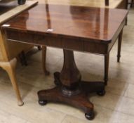 A Victorian rosewood side table W.76cm