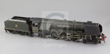 A Barrett-Lowke O gauge 4-6-2 "Duchess of Montrose" locomotive, number 46232, 3 rail, BR green